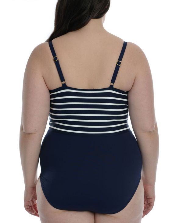 ラブランカ レディース 帽子 アクセサリー Plus Size Capri Tummy Control One Piece Swimsuit Indigo Painfreepainrelief Com