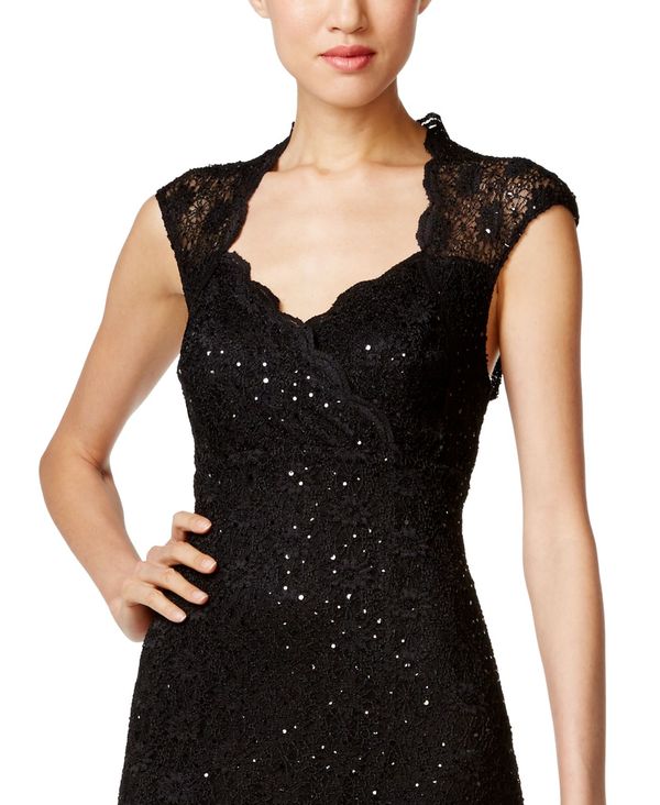 コネクテッド レディース ワンピース トップス Lace Sweetheart Sheath Dress Black Csg Com Py