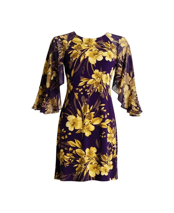 Eggplant Gold 送料無料 コネクテッド Dress サイズ交換無料 コネクテッド ワンピース Kimono Sleeve レディース トップス Jersey ワンピース Dress Kimono Sleeve ワンピース レディース トップス Eggplant Gold Revida 店