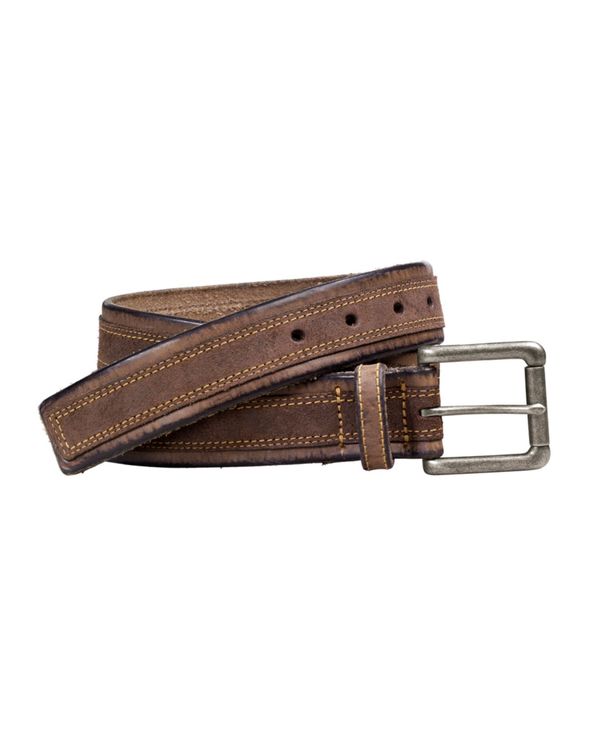 ジョンストンアンドマーフィー メンズ 付属品 胴締め オーバーレイ Johnston \u0026 Murphy Distressed Overlay Belt Brown 赤銅色