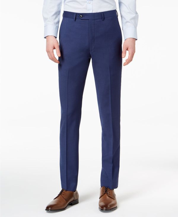 skinny fit blue trousers