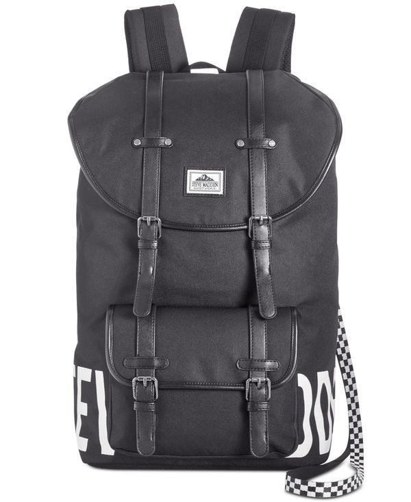 正規品販売 スティーブ マデン メンズ バックパック リュックサック バッグ Men S Logo Utility Backpack Black Revida 店 超目玉 12月 Qchfoundation Ca