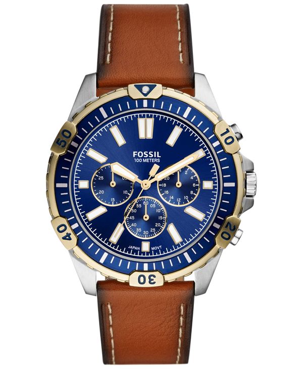 手数料安い 楽天市場 フォッシル メンズ 腕時計 アクセサリー Men S Chronograph Garrett Brown Leather Strap Watch 44mm Brown Revida 楽天市場店 高級感 Www Masterworksfineart Com