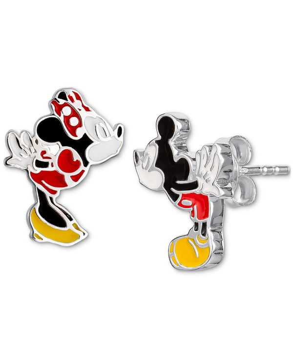 50 Off ディズニー レディース ピアス イヤリング アクセサリー Children S Mickey Minnie Mouse Mismatched Stud Earrings In Sterling Silver And Enamel Sterling Silver 超美品 Escolasbarquinha Pt