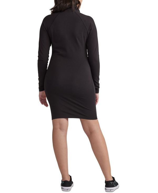 チャンピオン レディース ワンピース トップス Women S Mock Neck Dress Black Escuelapac Cl