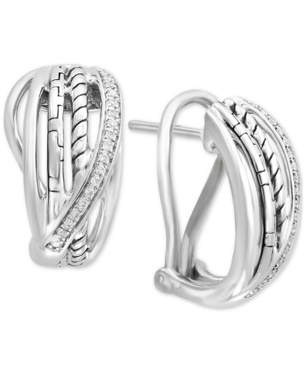 限定価格セール 楽天市場 エフィー レディース ピアス イヤリング アクセサリー Effy Diamond Curved Drop Earrings 1 10 Ct T W In Sterling Silver Sterling Silver Revida 楽天市場店 限定製作 Www Mycompasstest Com