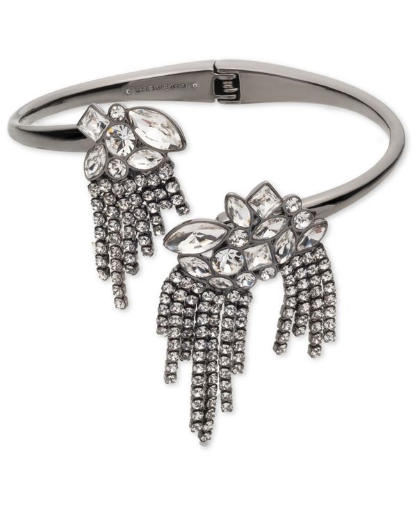 最安値に挑戦 ジバンシー レディース ブレスレット バングル アンクレット アクセサリー Hematite Tone Crystal Fringe Bypass Cuff Bracelet Hematite Revida 店 新作モデル Turismo Quindio Gov Co