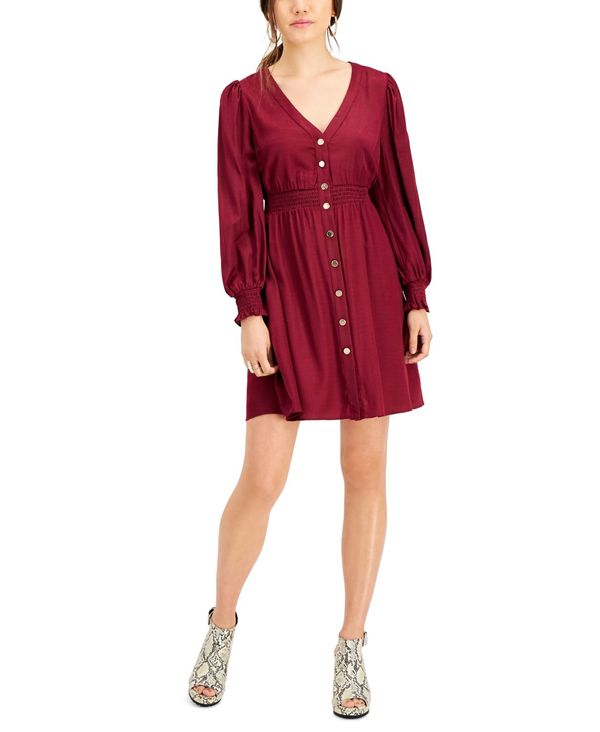 ルーシーパリ レディース ワンピース トップス Solenn Smocked Dress Burgundy Deerfieldtwpportage Com