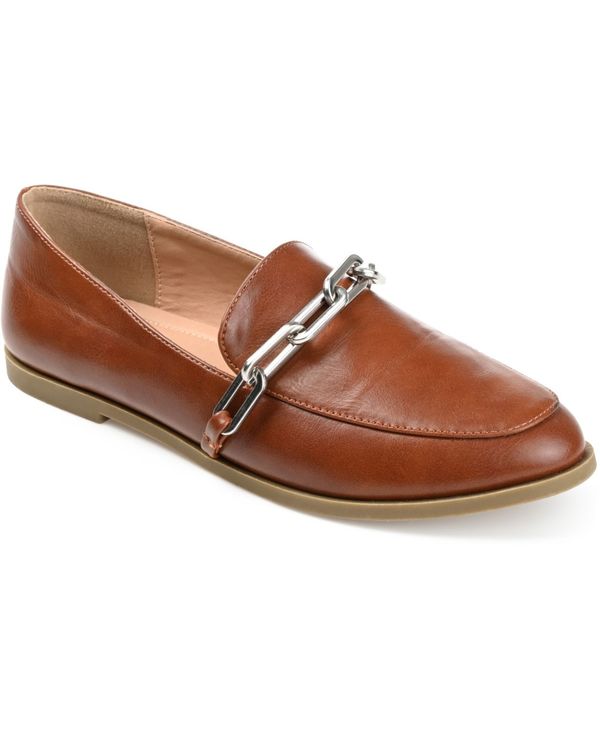 ジュルネ コレクション レディース シューズ パンプス ローファー Journee Collection Women's Madison Chain Loafer Brown ブラウン 15,385円
