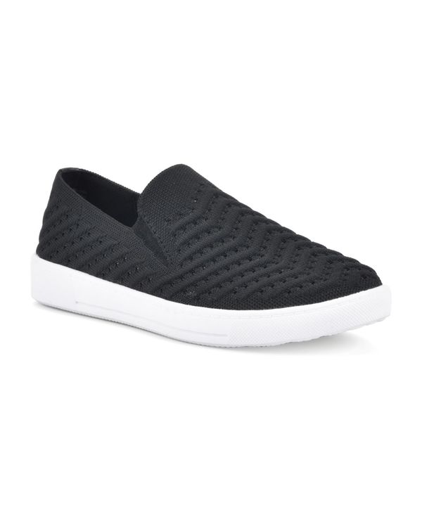 ホワイトマウンテン レディース シューズ スリッポン・ローファー スニーカー White Mountain Women's Courage Slip On Sneakers Black Fabric ブラック