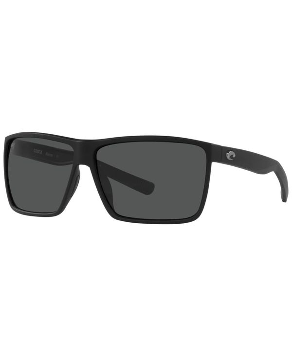 コスタデルマール メンズ アクセサリー サングラス・アイウェア Costa Del Mar Men's Polarized Sunglasses 6S9018 63 Matte Black ブラック