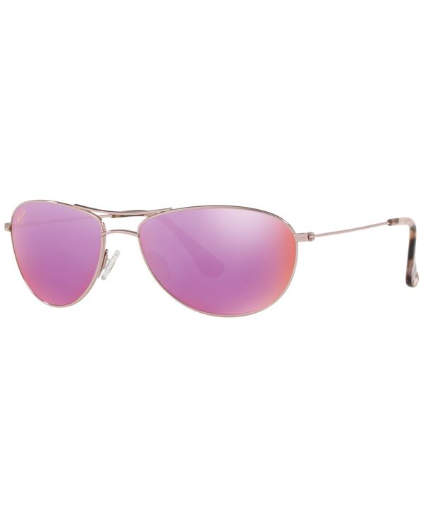 マウイジム メンズ アクセサリー サングラス・アイウェア Maui Jim Sunglasses 245 BABY BEACH 56 PINK SHINY/PINK MIR POL ピンク