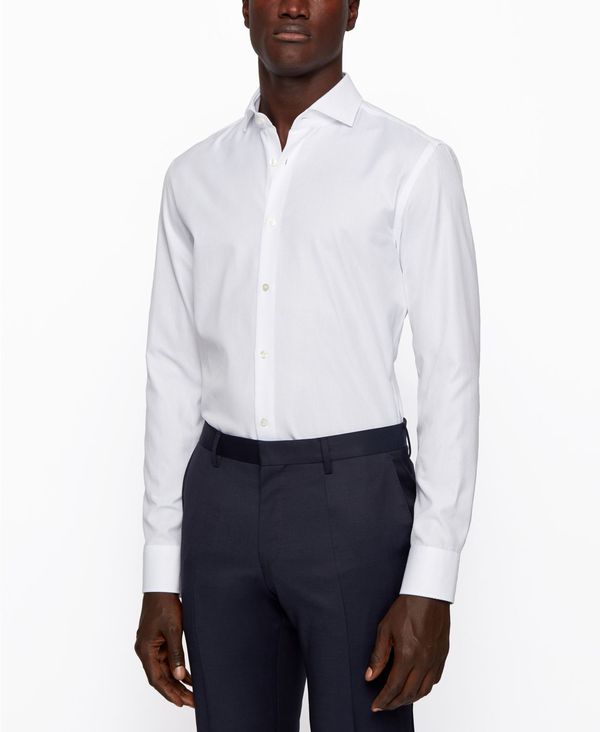 驚きの値段で ヒューゴボス メンズ シャツ トップス Boss Men S Jason Slim Fit Shirt White Revida 店 公式 Afuchilecompra Cl