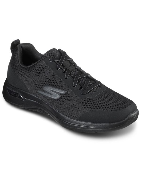 国内初の直営店 スニーカー シューズ スニーカー メンズ スケッチャーズ Men S Black Line Finish From Sneakers Walking Wide Width Idyllic Fit Arch Gowalk Moto Stojany Cz