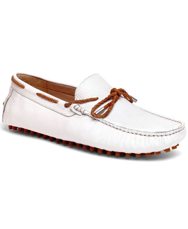 カルロスサンタナ メンズ シューズ スリッポン・ローファー Carlos by Carlos Santana Mesa Slip-On Driver White ホワイト