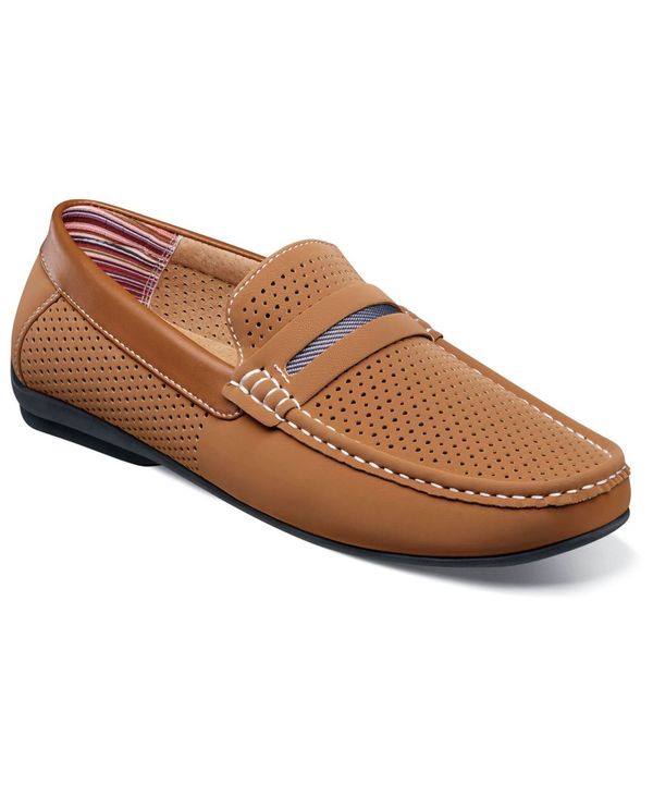 ステイシーアダムス メンズ シューズ スリッポン・ローファー ローファー Stacy Adams Men's Corby Moccasin Toe Saddle Slip-on Loafer Tan タン