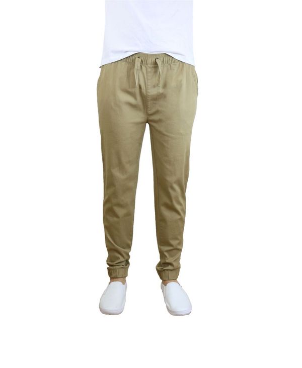 ギャラクシーバイハルビック メンズ ボトムス カジュアルパンツ ジョガーパンツ Galaxy By Harvic Men's Basic Stretch Twill Joggers Khaki カーキ