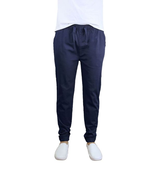 ギャラクシーバイハルビック メンズ ボトムス カジュアルパンツ ジョガーパンツ Galaxy By Harvic Men's Basic Stretch Twill Joggers Navy ネイビー
