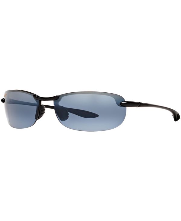 マウイジム メンズ アクセサリー サングラス・アイウェア Maui Jim Makaha Polarized Sunglasses 405 Black/Grey ブラック