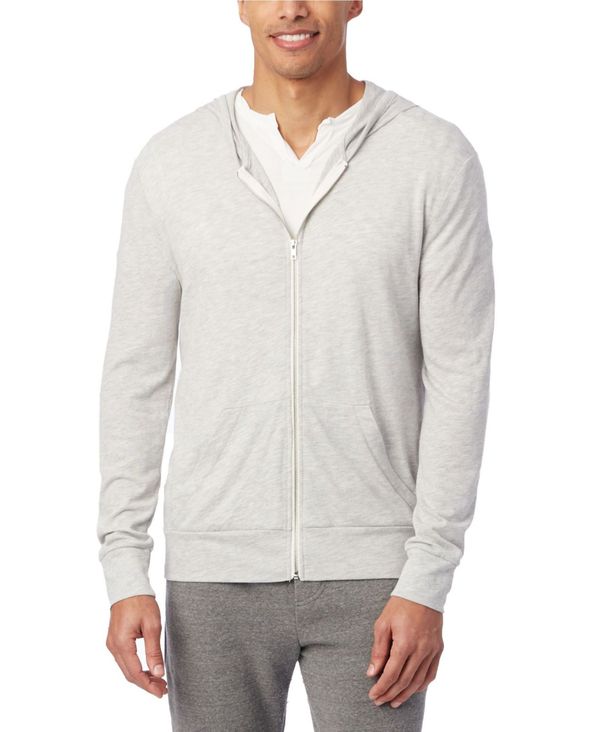 柔らかい オルタナティヴ アパレル メンズ パーカー スウェット アウター Men S Basic Zip Hoodie Heather Gray 半額品 Timesofbahrain Com