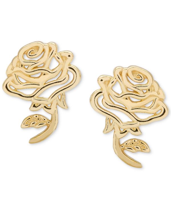 ディズニー レディース ピアス イヤリング アクセサリー Children S Belle Rose Stud Earrings In 14k Gold Yellow Gold Opendu17 Fr