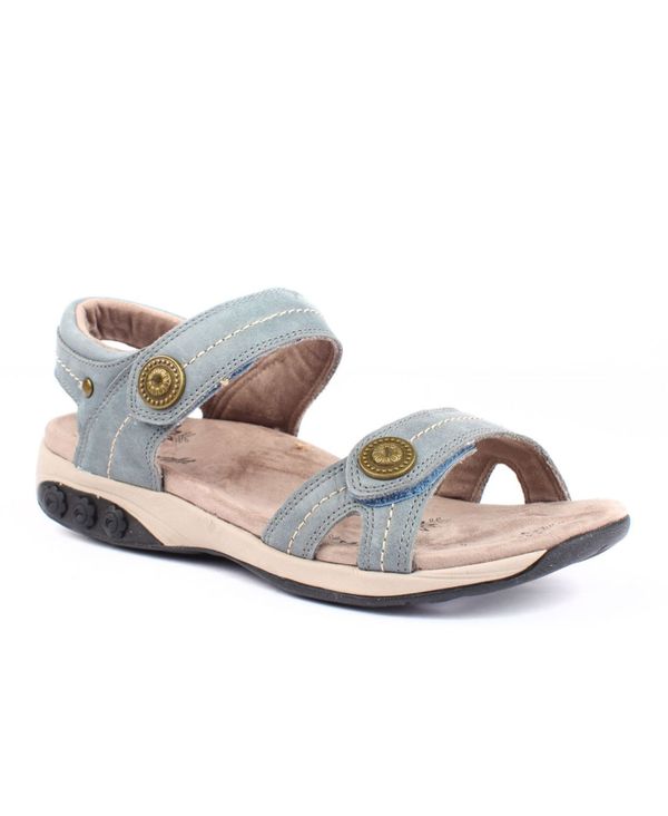 サンダル サイズ交換無料 レディース靴 Blue サンダル ザラフィット レディース Light サンダル Shoe Sandal シューズ シューズ ザラフィット Grace 送料無料 レディース Leather Adjustable Sandal Light Blue Revida 店