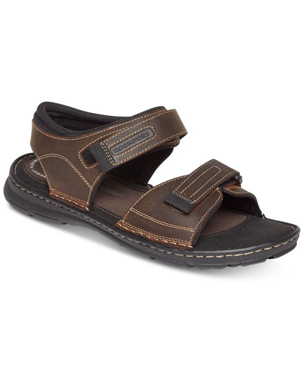 ロックポート メンズ シューズ サンダル Rockport Men's Darwyn Quarter Strap Sandals Brown II ブラウン|ReVida 店