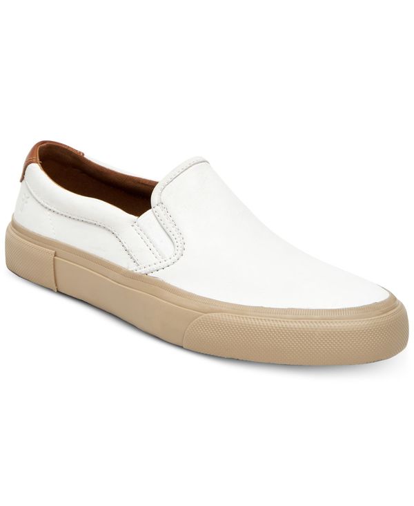 芸能人愛用 フライ メンズ スニーカー シューズ Men S Ludlow Slip On Sneakers White 福袋特集 21 Bronze Qa