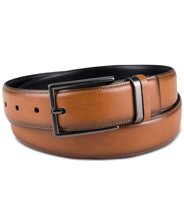 アルファニ メンズ アクセサリー ベルト Alfani Men's Burnished Edge and Metal Loop Dress Belt Tan タン