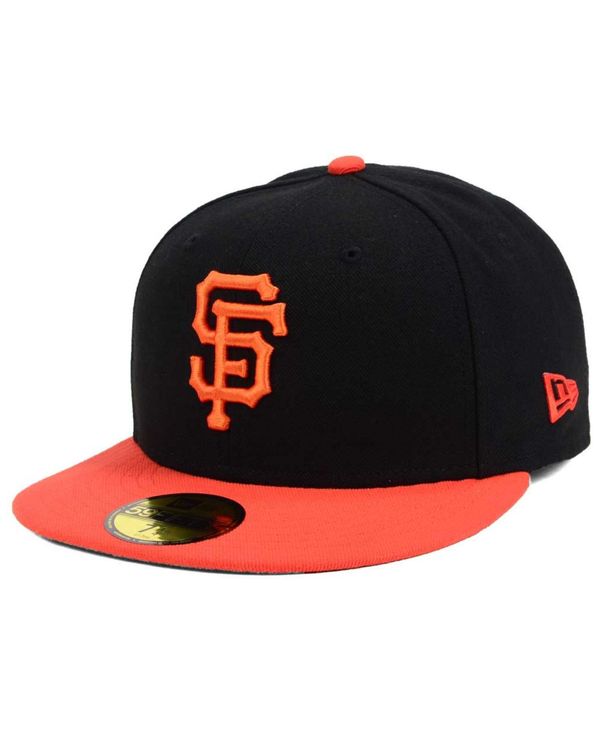 ニューエラ メンズ アクセサリー 帽子 キャップ New Era San Francisco Giants Authentic Collection 59FIFTY Fitted Cap Black/Orange ブラック