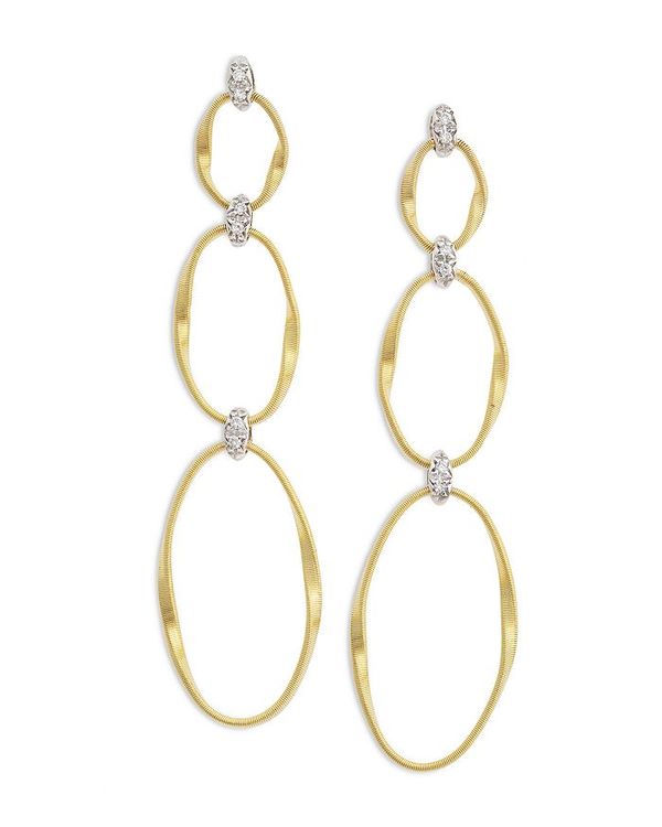 大流行中 マルコ ビチェゴ レディース ピアス イヤリング アクセサリー 18k Yellow Gold Onde Triple Link Post Earrings Yellow White Gold Revida 店 話題の人気 Qchfoundation Ca