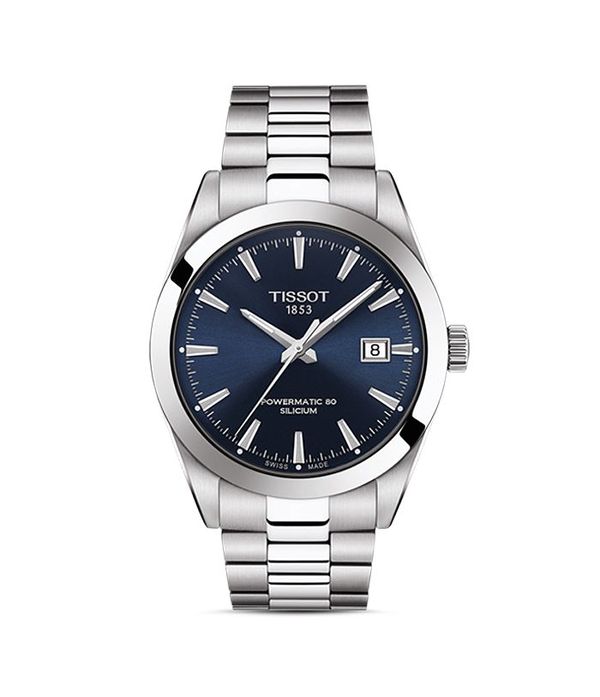 ティソット レディース 付属物 ウォッチ Tissot Gentleman Powermatic 80 Watch 40粍 Blue/Silver 青色 メンズ腕時計-腕時計
