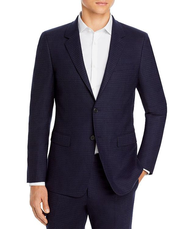 激安ブランド セオリー メンズ ジャケット ブルゾン アウター Chambers Micro Check Slim Fit Suit Jacket Baltic 全品送料無料 Www Fomy Sa