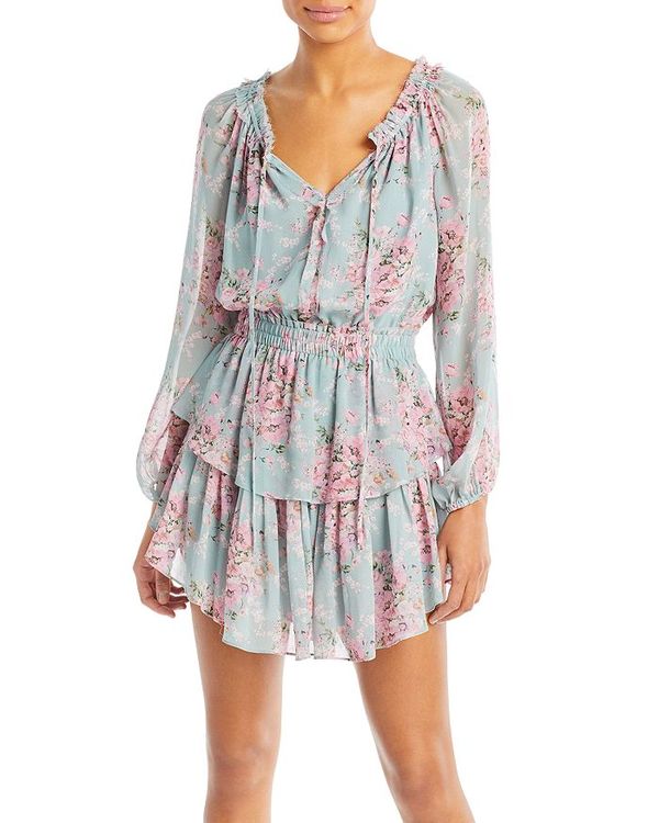 ラブスハックファンシー レディース ワンピース トップス Silk Printed Popover Dress Burnt Pink Skies Painfreepainrelief Com