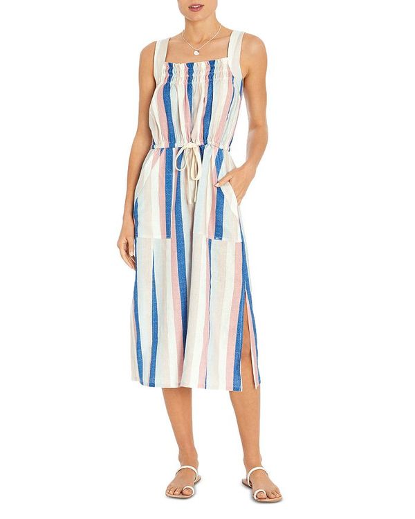 ワンピース Stripe Circus ワンピース Dreamy Dress サイズ交換無料 トップス レディース スリードッツ Stripe ワンピース 送料無料 スリードッツ Pink レディース トップス Sleeveless Midi Dress Circus Stripe Dreamy Pink Revida 店