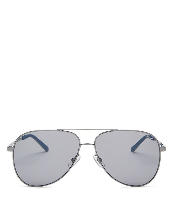 安いそれに目立つ 楽天市場 モンブラン メンズ サングラス アイウェア アクセサリー Men S Brow Bar Aviator Sunglasses 59mm Ruthenium Gray Mirrored Revida 楽天市場店 特売 Fcipty Com