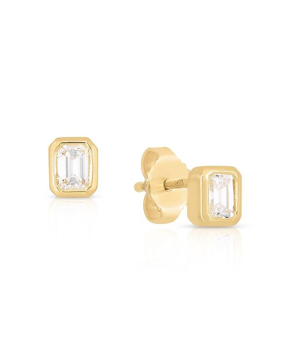 ロバートコイン レディース ピアス イヤリング アクセサリー 18k Yellow Gold Tiny Treasures Diamond Emerald Cut Stud Earrings Gold Hostalbuenosaires Cat ロバートコイン レディース ピアス イヤリング アクセサリー 18k Yellow Gold Tiny Treasures Diamond Emerald Cut Stud Earrings Gold Hostalbuenosaires Cat
