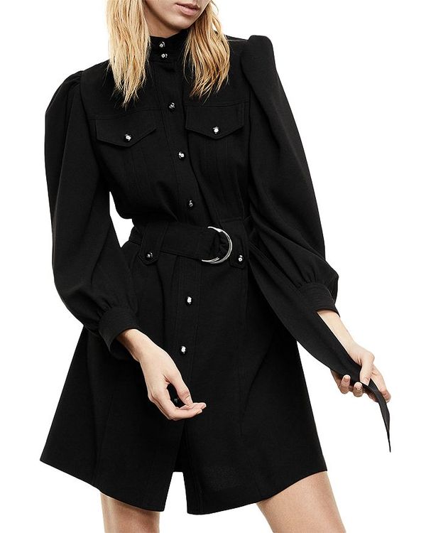 絶対一番安い 楽天市場 ザ クープルス レディース ワンピース トップス Belted Shirt Dress Black Revida 楽天市場店 全国宅配無料 Dways Id