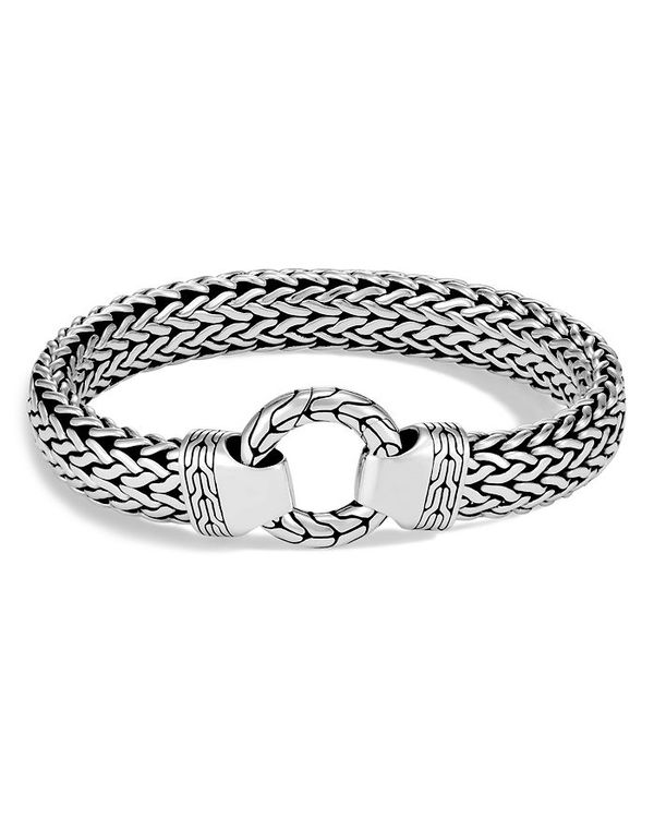 ジョン・ハーディー メンズ アクセサリー ブレスレット・バングル・アンクレット JOHN HARDY Men's Sterling Silver Classic Chain Clasp Bracelet Silver シルバー