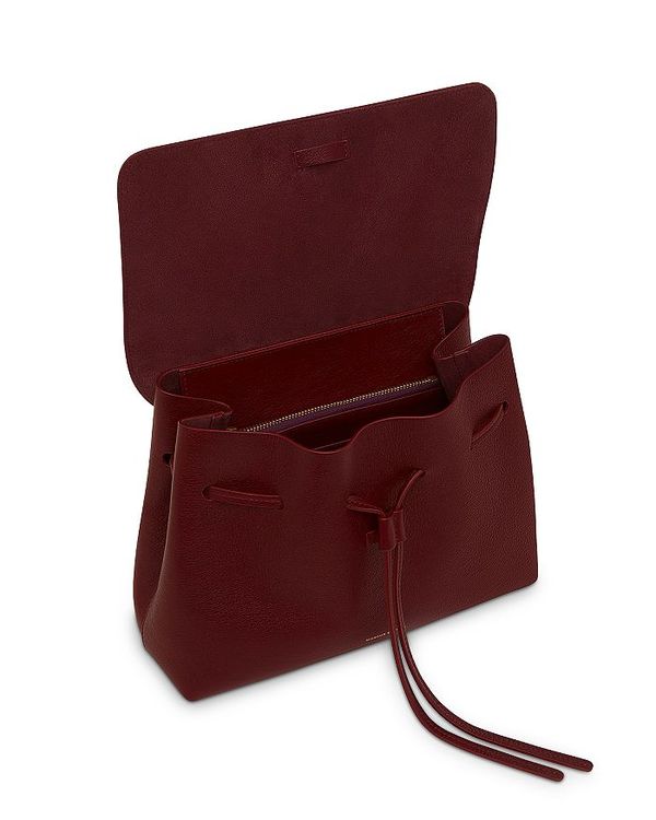 マンサーガブリエル レディース ハンドバッグ バッグ Lady Leather Satchel Claret Oswegocountybusiness Com