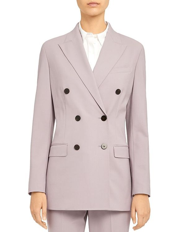 保障できる 【】セオリー レディース ジャケット・ブルゾン アウター Double-Breasted Blazer - 100% Exclusive  Dusty Lavender：ReVida 店 無料長期保証 -batola.kalsel.polri.go.id