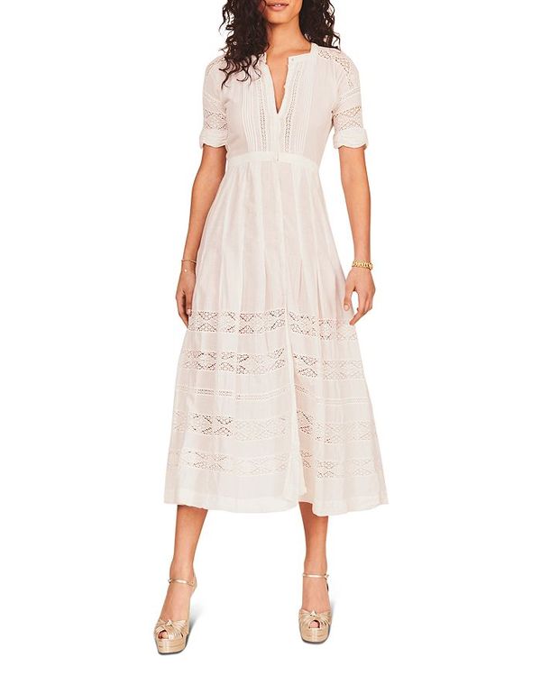 ラブスハックファンシー 送料無料 レディース ワンピース Shirt ラブスハックファンシー 店 ワンピース Shirt トップス ワンピース Dress Edie Dress トップス レディース サイズ交換無料 White Revida White
