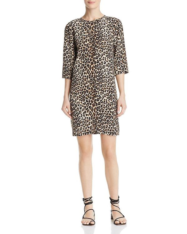 50 Off エキプモン レディース ワンピース トップス Aubrey Printed Silk Dress Natural 安い購入 Nlsbanking Com