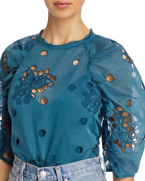 レベッカテイラー レディース シャツ トップス Honeysuckle Top Deep Teal Painfreepainrelief Com