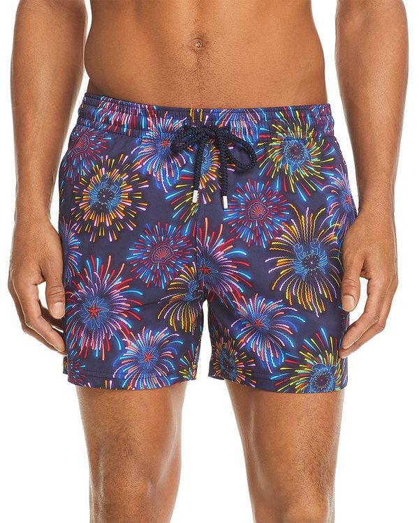 安い ヴィルブレクイン メンズ ハーフパンツ ショーツ 水着 Moorise Fireworks Print Swim Trunks Navy Revida 店 肌触りがいい Habs Edu Kw