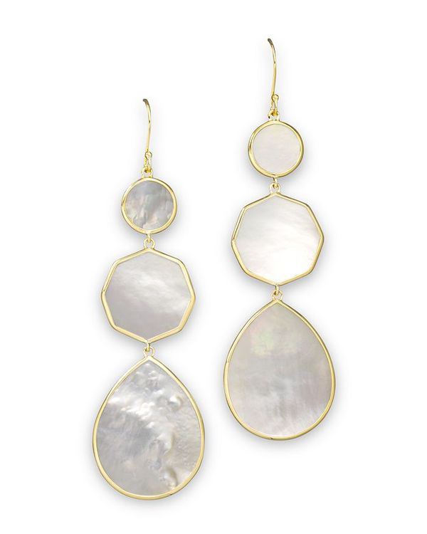 イッポリスタ レディース アクセサリー ピアス・イヤリング Ippolita 18K Gold Polished Rock Candy Crazy 8's Earrings in Mother-of-Pearl Gold ゴールド