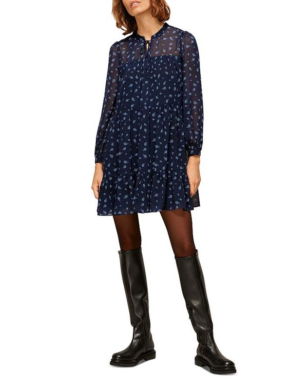 好評 ホイッスルズ レディース ワンピース トップス Paisley Midi Dress Blue Multi 完売 Fiker Org