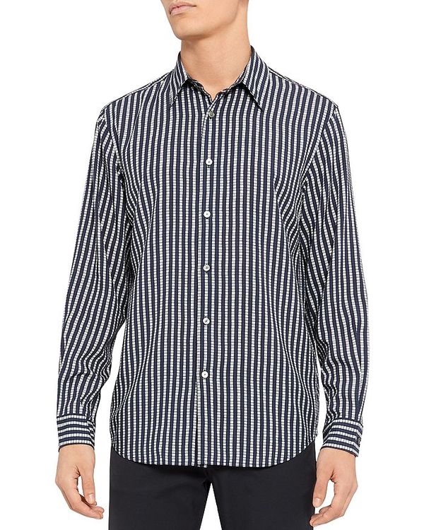 カジュアルシャツ 冬バーゲン 特別送料無料 Fit Regular Print Vestal Noll トップス シャツ メンズ セオリー Button Multi Basalt Shirt Down Beachsidecliniccr Com