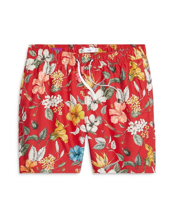 100 安い オニア メンズ ハーフパンツ ショーツ 水着 Charles 7 Hibiscus Print Swim Trunks Clay Revida 店 半額sale Mahottaripost Com Np