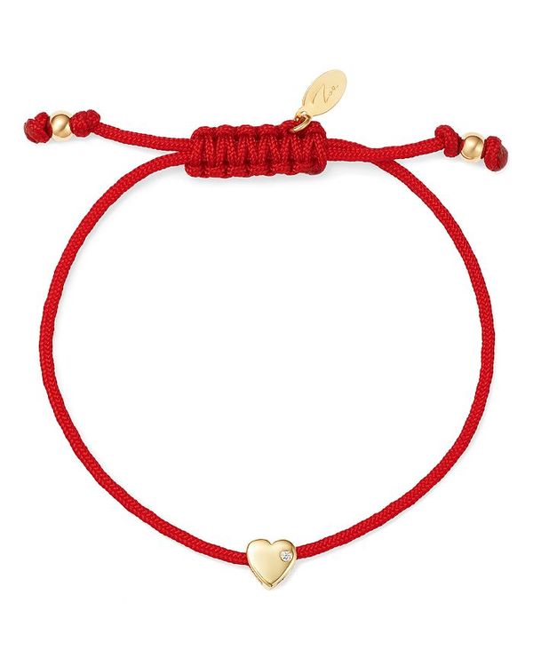 ゾエレフ レディース アクセサリー ブレスレット・バングル・アンクレット Zoe Lev 14K Yellow Gold Red Heart Fortune Diamond Bracelet Gold/Red レッド